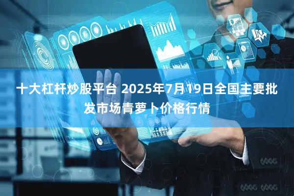 十大杠杆炒股平台 2025年7月19日全国主要批发市场青萝卜价格行情