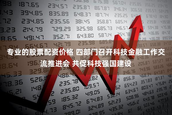 专业的股票配资价格 四部门召开科技金融工作交流推进会 共促科技强国建设